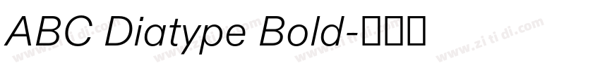 ABC Diatype Bold字体转换